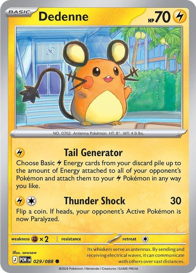 Dedenne - Perfect Order (Common) [POR-029]