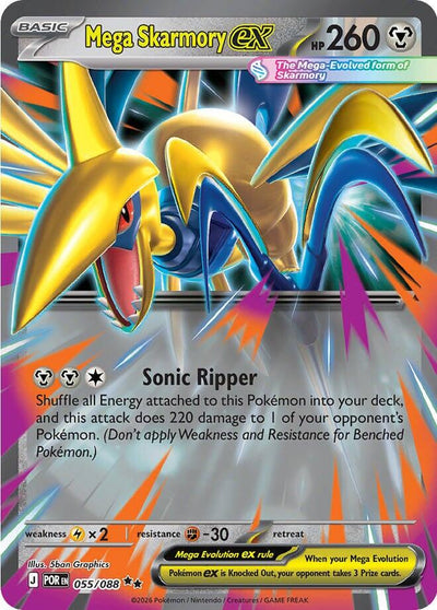Mega Skarmory ex - Perfect Order (Double Rare) [POR-055]