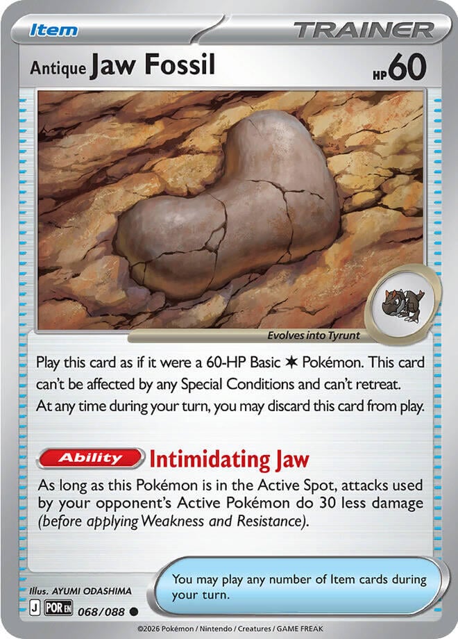 Antique Jaw Fossil - Perfect Order (Common) [POR-068]