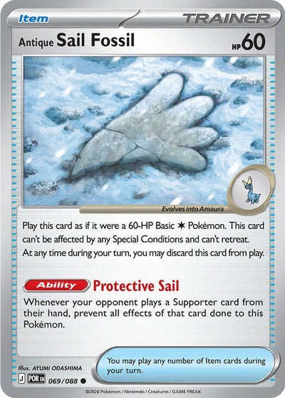 Antique Sail Fossil - Perfect Order (Common) [POR-069]