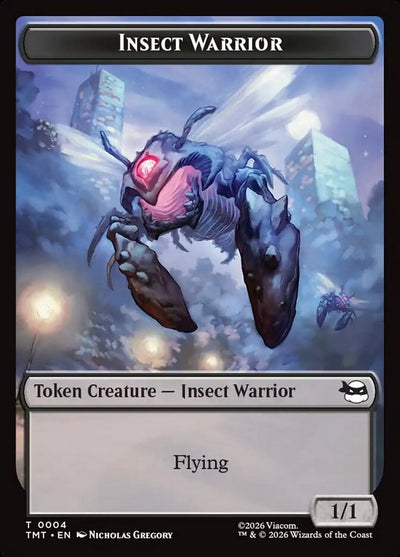 Insect Warrior Token (B 1/1) // Mutagen Token - Teenage Mutant Ninja Turtles: Tokens (Token) [TTMT-T 4/9]