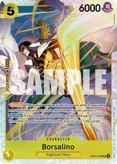 Borsalino (EB04-058) (V.1) - Adventure on Kami’s Island (Super Rare) [OP15-EB04-058]