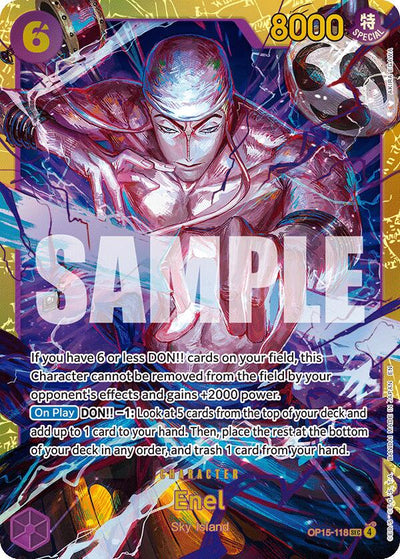 Enel (OP15-118) (V.1) - Adventure on Kami’s Island (Secret Rare) [OP15-118]