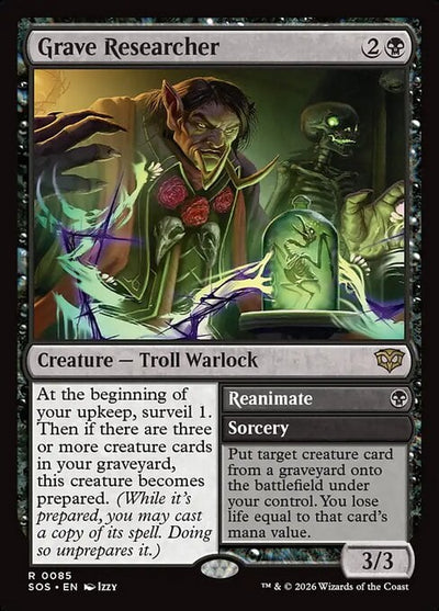Grave Researcher // Reanimate - Secrets of Strixhaven (Rare) [SOS-85]