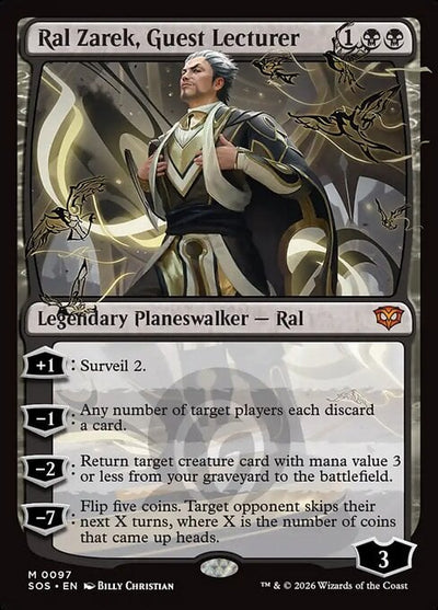 Ral Zarek, Guest Lecturer - Secrets of Strixhaven (Mythic) [SOS-97]