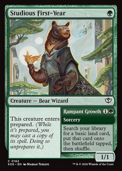 Studious First-Year // Rampant Growth - Secrets of Strixhaven (Common) [SOS-162]