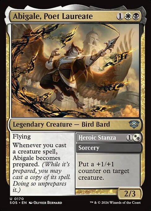 Abigale, Poet Laureate // Heroic Stanza - Secrets of Strixhaven (Uncommon) [SOS-170]