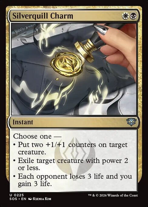 Silverquill Charm - Secrets of Strixhaven (Uncommon) [SOS-225]