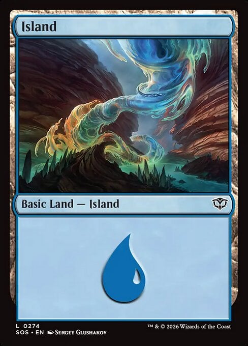 Island (V.2) - Secrets of Strixhaven (Land) [SOS-274]