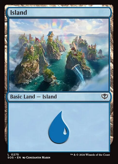 Island (V.3) - Secrets of Strixhaven (Land) [SOS-275]