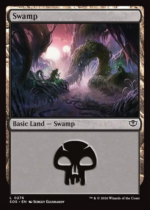 Swamp (V.2) - Secrets of Strixhaven (Land) [SOS-276]