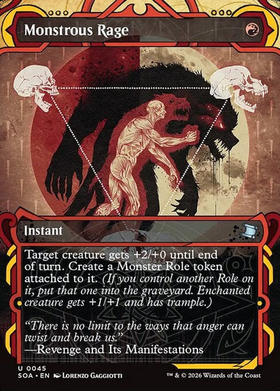 Monstrous Rage (V.1) - Secrets of Strixhaven: Mystical Archive (Uncommon) [SOA-45]