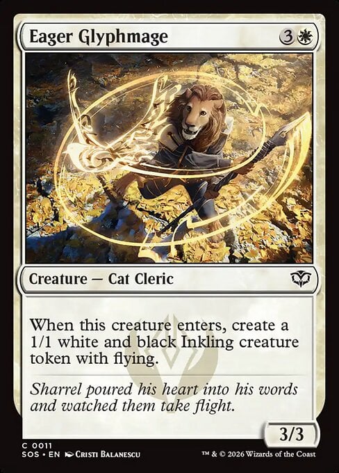 Eager Glyphmage - Secrets of Strixhaven (Common) [SOS-11]