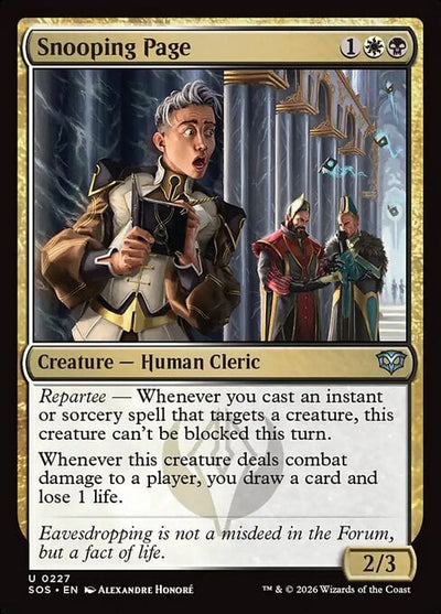 Snooping Page - Secrets of Strixhaven (Uncommon) [SOS-227]