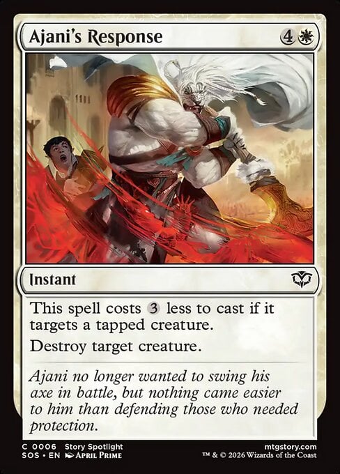 Ajani's Response - Secrets of Strixhaven (Common) [SOS-6]