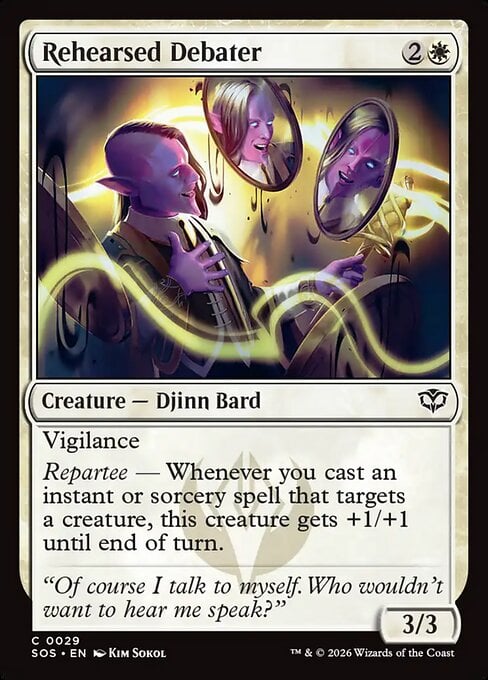 Rehearsed Debater - Secrets of Strixhaven (Common) [SOS-29]