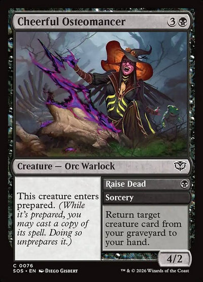 Cheerful Osteomancer // Raise Dead - Secrets of Strixhaven (Common) [SOS-76]