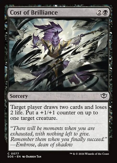 Cost of Brilliance - Secrets of Strixhaven (Common) [SOS-77]