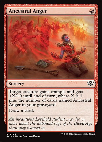Ancestral Anger - Secrets of Strixhaven (Common) [SOS-106]
