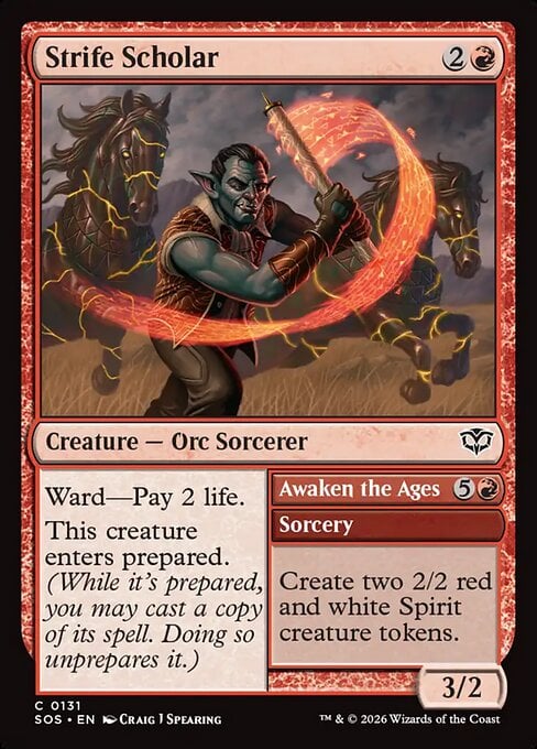 Strife Scholar // Awaken the Ages - Secrets of Strixhaven (Common) [SOS-131]