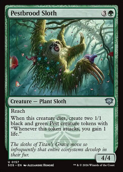 Pestbrood Sloth - Secrets of Strixhaven (Uncommon) [SOS-157]