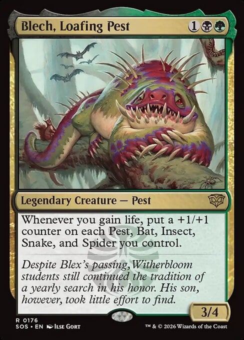 Blech, Loafing Pest - Secrets of Strixhaven (Rare) [SOS-176]