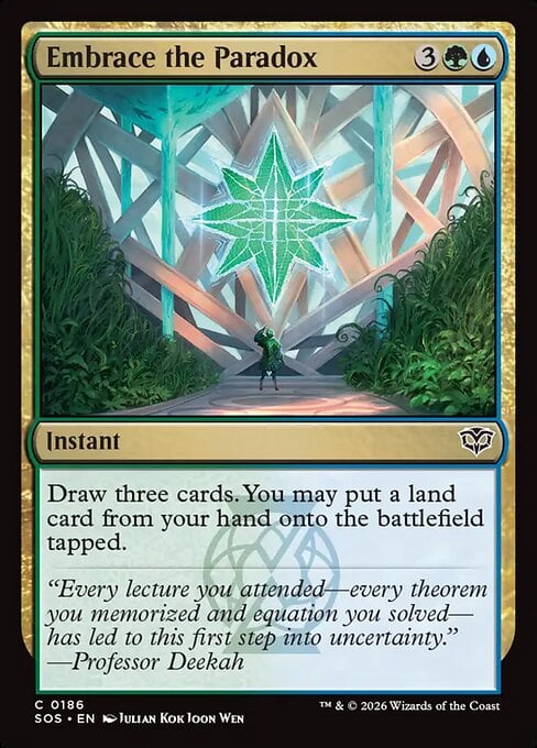 Embrace the Paradox - Secrets of Strixhaven (Common) [SOS-186]