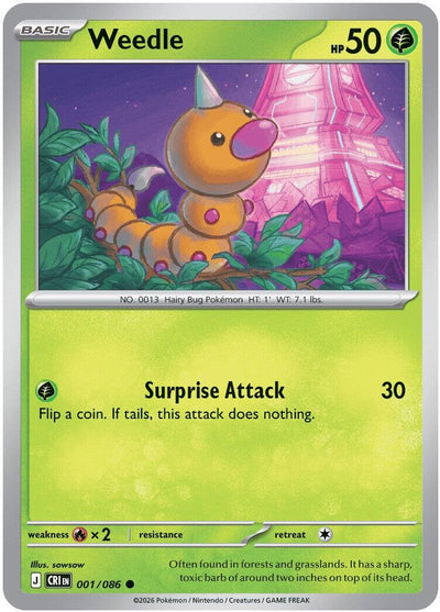 Weedle - Chaos Rising (Common) [CRI-001]
