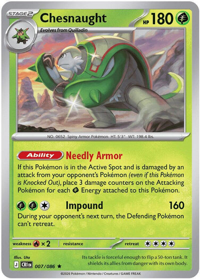 Chesnaught - Chaos Rising (Rare) [CRI-007]