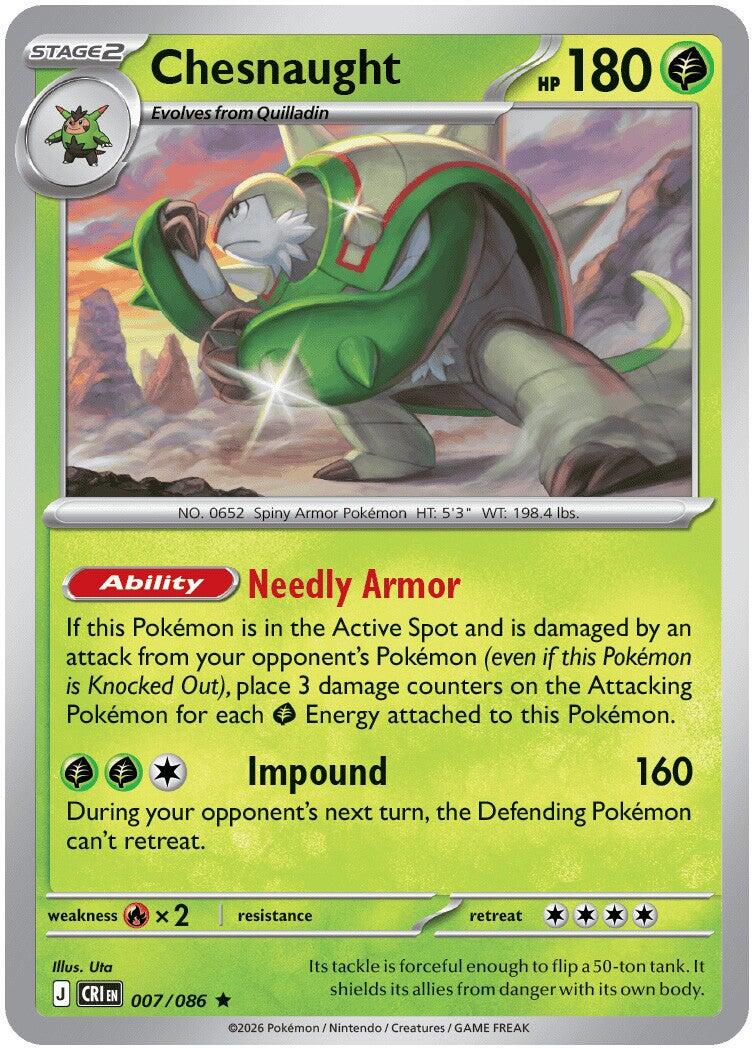 Chesnaught - Chaos Rising (Rare) [CRI-007]