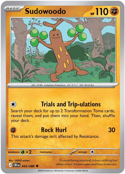Sudowoodo - Chaos Rising (Uncommon) [CRI-043]