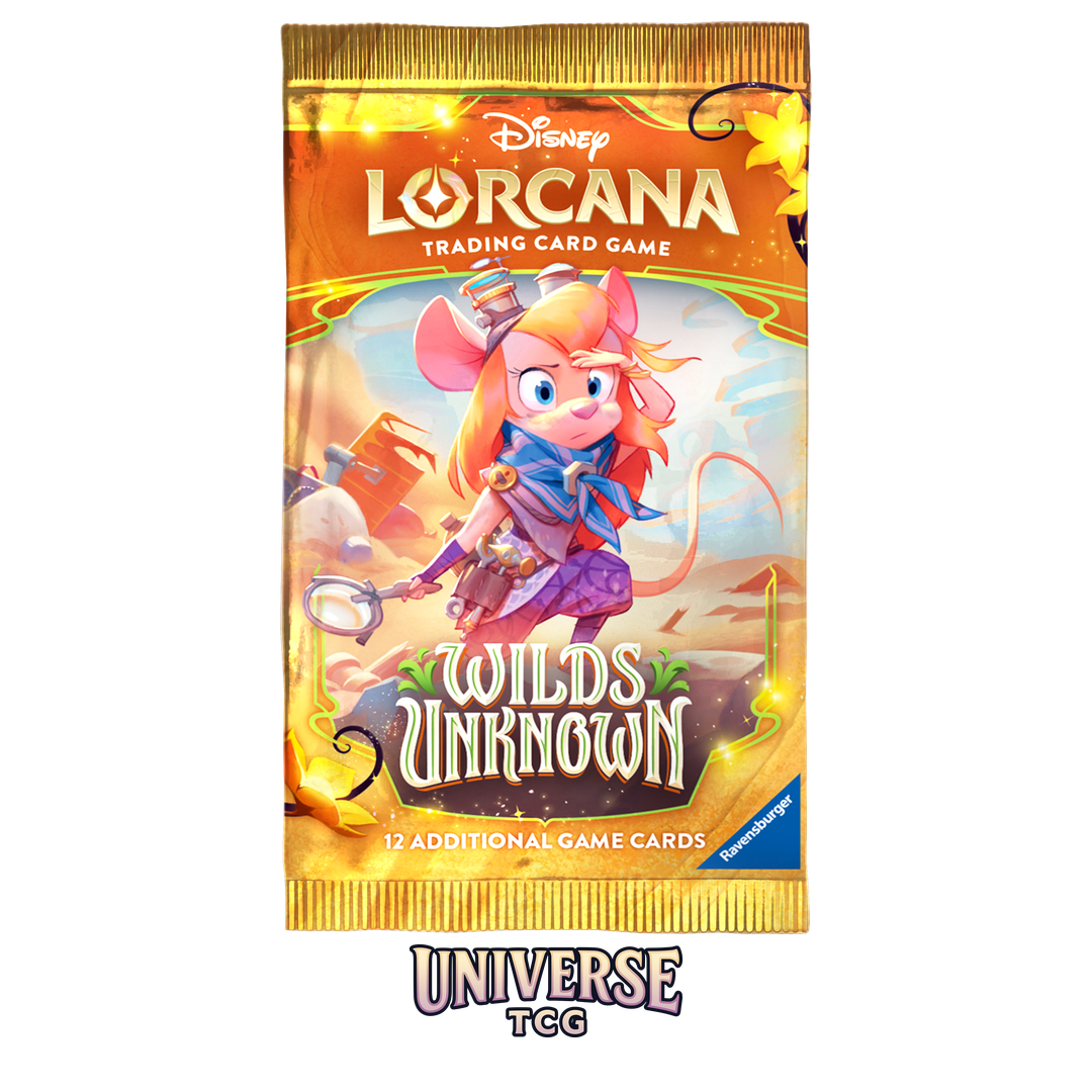 Disney Lorcana Wilds Unknown Booster Display - 24 sealed booster packs with rare and foil cards - Contents