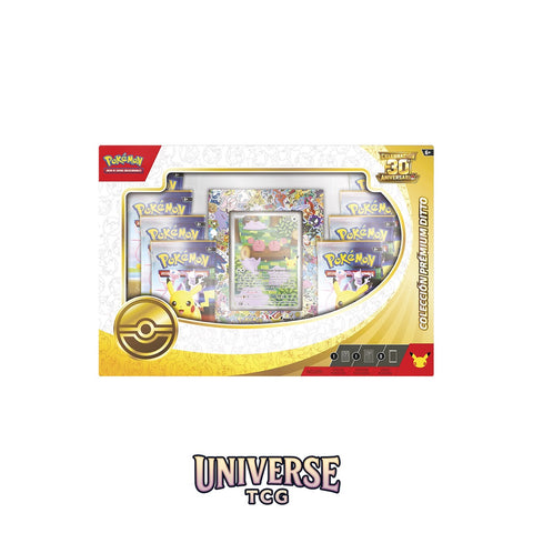Pokémon TCG 30th Anniversary Display Collection front Spanish Universe TCG