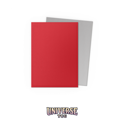 Dragon Shield - Crimson & Silver Matte Dual Sleeves (100 sleeves) - Universe TCG
