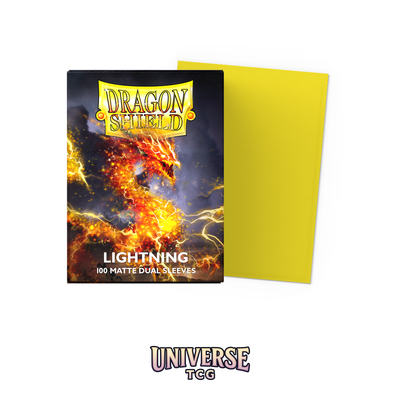 Dragon Shield - Lightning Matte Dual Sleeves (100 sleeves) - Universe TCG