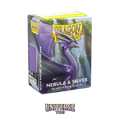 Dragon Shield - Nebula & Silver Matte Dual Sleeves (100 sleeves) - Universe TCG