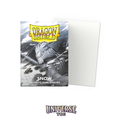 Dragon Shield - Snow Matte Dual Sleeves (100 sleeves) - Universe TCG