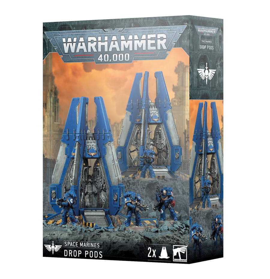 Space Marines Drop Pods (Warhammer 40,000)