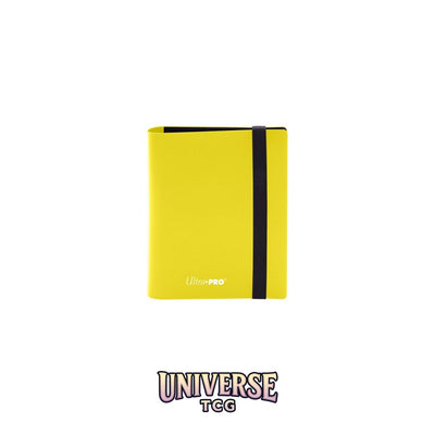 Ultra Pro 2-Pocket Eclipse PRO-Binder: Lemon Yellow
