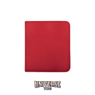 Ultra Pro 12-Pocket Zippered PRO-Binder: Red [Vivid]