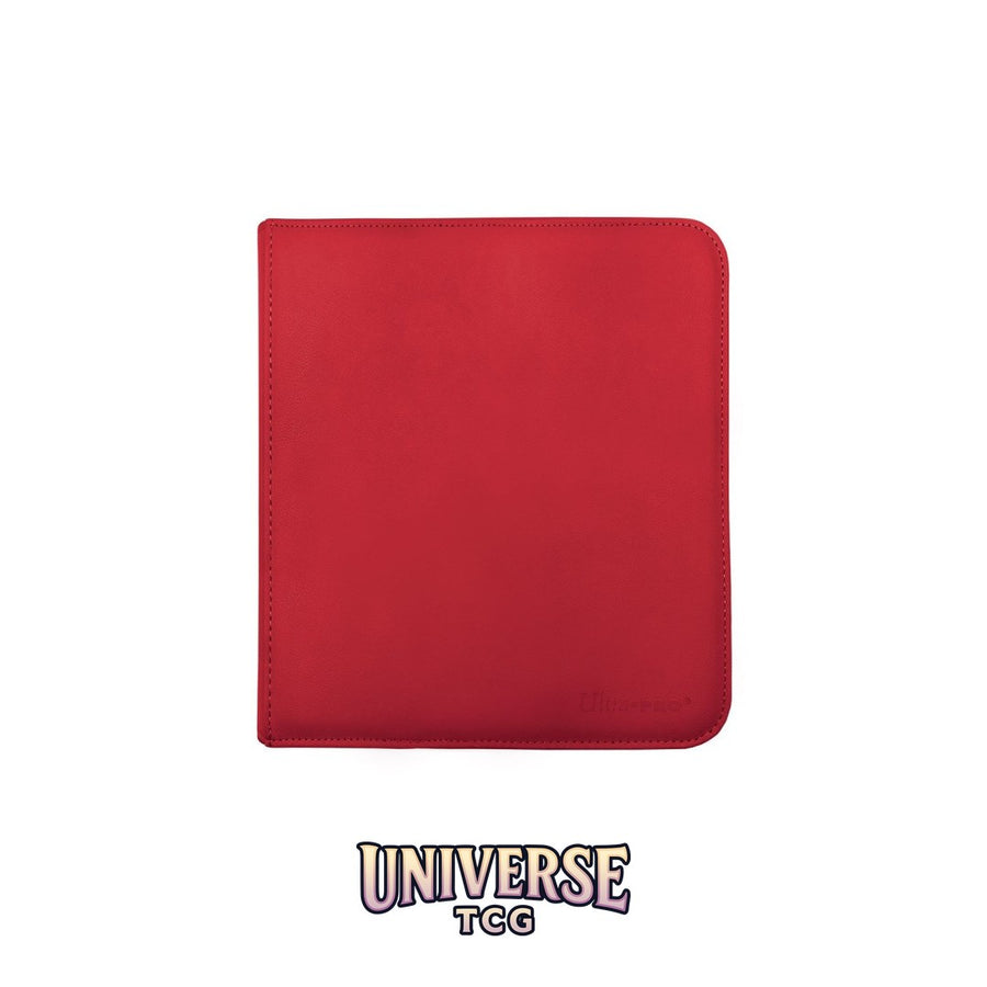 Ultra Pro 12-Pocket Zippered PRO-Binder: Red [Vivid]