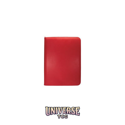 Ultra Pro 9-Pocket Zippered PRO-Binder: Red [Vivid]