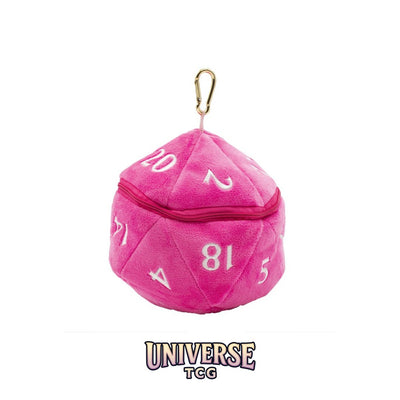 Ultra Pro D20 Plush Dice Bag: Hot Pink