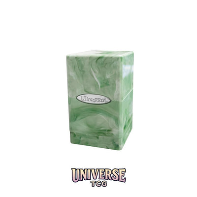 Ultra Pro Satin Tower: Lime Green/White [Marble]