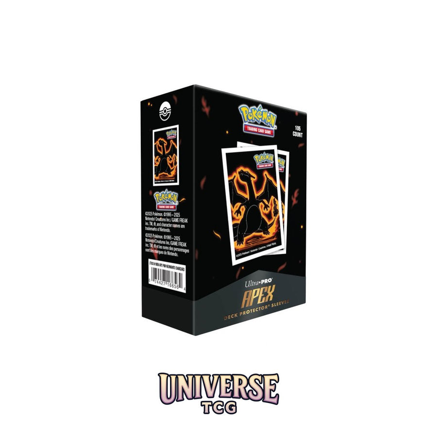 Ultra Pro Pokémon: Apex Deck Protector Sleeves: Neon Kanto: Charizard (105 Sleeves)