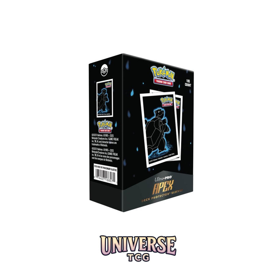 Ultra Pro Pokémon: Apex Deck Protector Sleeves: Neon Kanto: Blastoise (105 Sleeves)