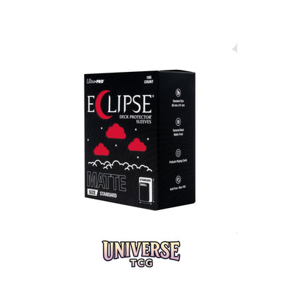 Ultra Pro Eclipse Standard Deck Protector Sleeves: Apple Red [Matte] (105 Sleeves)