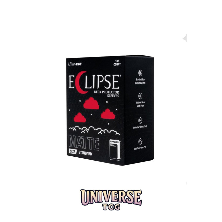 Ultra Pro Eclipse Standard Deck Protector Sleeves: Apple Red [Matte] (105 Sleeves)