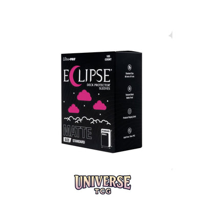 Ultra Pro Eclipse Standard Deck Protector Sleeves: Hot Pink [Matte] (105 Sleeves)
