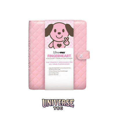 Ultra Pro FINGERHEART: POPLOADER Premium Snap Binder: Blush
